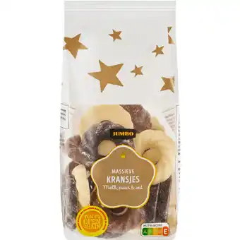 Jumbo Jumbo Massieve Kransjes Melk, Puur & Wit 150 g aanbieding