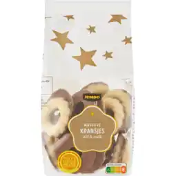 Jumbo Jumbo Massieve Kransjes Wit & Melk 150 g aanbieding