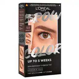 Kruidvat L'Oréal Paris 5.0 Brunette Brow Color Wenkbrauwverf aanbieding