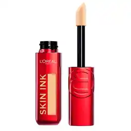 Kruidvat L'Oréal Paris Infaillible Skin Ink 180 2-in-1 Foundation & Concealer aanbieding