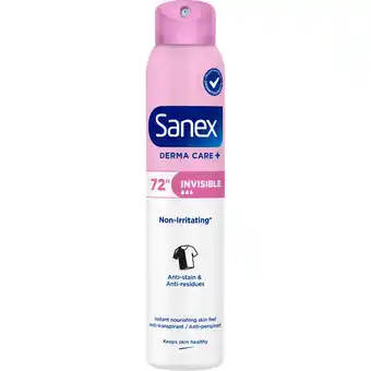 Jumbo Sanex Derma Care Invisible Deodorant Spray 200 ML aanbieding