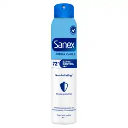 Jumbo Sanex Dermo Care Extra Control Deodorant Spray 200 ML aanbieding