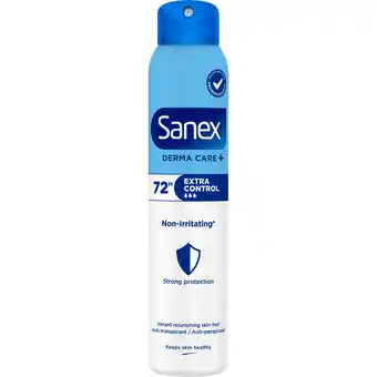 Jumbo Sanex Dermo Care Extra Control Deodorant Spray 200 ML aanbieding