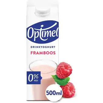 Jumbo Optimel Drinkyoghurt Framboos 0% Vet 500ml aanbieding