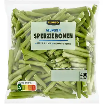 Jumbo Jumbo Gebroken Sperziebonen 400 g aanbieding