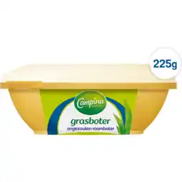 Jumbo Campina Grasboter Ongezouten Roomboter 225 g aanbieding