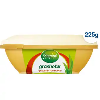 Jumbo Campina Grasboter Gezouten Roomboter 225 g aanbieding