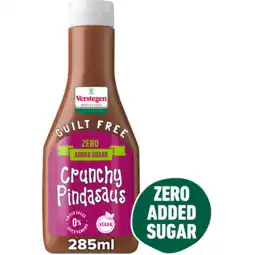 Jumbo Verstegen Guilt Free Crunchy Pindasaus 285 ml aanbieding