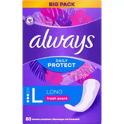 Jumbo Always Daily Protect Long Met Een Frisse Geur Inlegkruisjes aanbieding