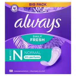 Jumbo Always Daily Fresh Normal 0% Parfum x58 aanbieding