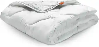 Amazon sleepling 200x200 cm Dekbed voor het hele jaar, Microvezel duvet, 200 x 200 cm blanket, wit aanbieding