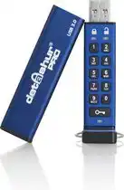 Conrad iStorage datAshur PRO USB-stick 64 GB Blauw IS-FL-DA3-256-64 USB-A 3.2 Gen 1 aanbieding