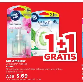 PLUS Alle Ambipur 2 stuks aanbieding