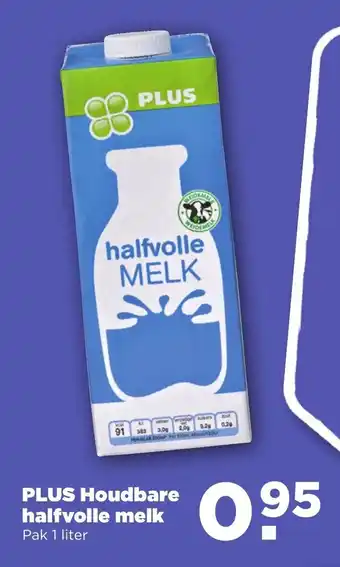 PLUS Houdbare halfvolle melk pak 1 liter aanbieding