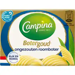 Dekamarkt Campina Botergoud ongezouten aanbieding