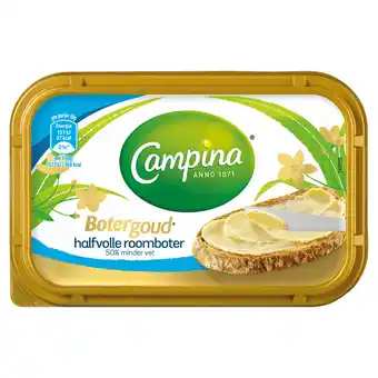 Dekamarkt Campina Botergoud 50% minder vet aanbieding