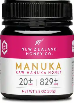 Amazon New Zealand Honey Co. Rauwe Manuka-honing UMF 20+ / MGO 829+ | 250g aanbieding
