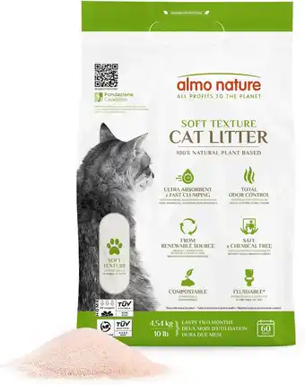 Amazon Almo Nature CatLitter – natuurlijk strooisel voor katten 4,54 kg aanbieding