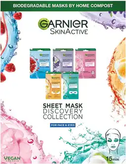 Amazon Garnier Mask Discovery Set - verrijkt met hydraterende ingrediënten - 5 maskers aanbieding