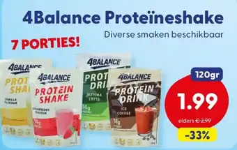 Die Grenze 4Balance Proteïneshake aanbieding