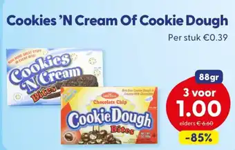 Die Grenze Cookies 'N Cream Of Cookie Dough aanbieding