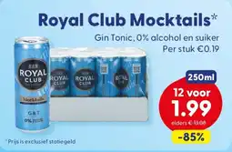 Die Grenze Royal Club Mocktails aanbieding