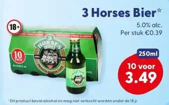 Die Grenze 3 Horses Bier aanbieding