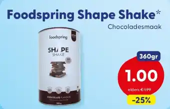 Die Grenze Foodspring Shape Shake aanbieding