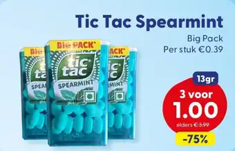 Die Grenze Tic Tac Spearmint aanbieding