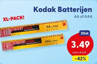 Die Grenze Kodak Batterijen aanbieding