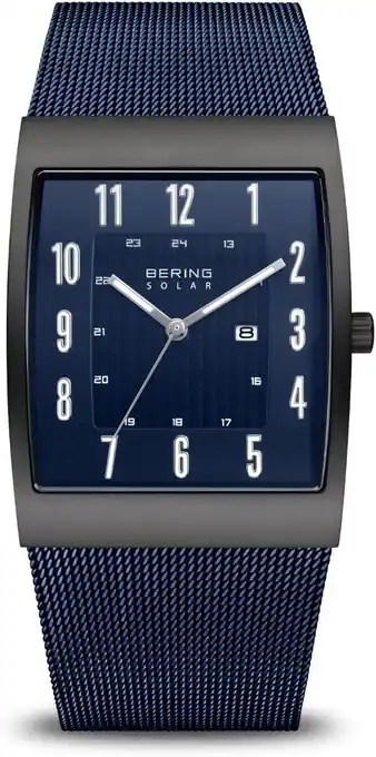 Amazon BERING herenhorloge Solar Movement - Solar Collection met roestvrij staal en saffierglas 16433-XXX aanbieding