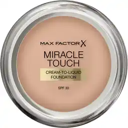 Amazon Max Factor Miracle Touch Foundation - 45 Warm Almond aanbieding
