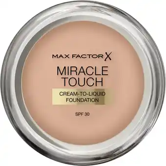Amazon Max Factor Miracle Touch Foundation - 45 Warm Almond aanbieding