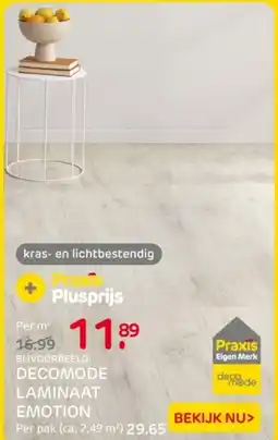 Praxis Decomode laminaat emotion aanbieding