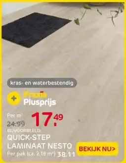 Praxis Quick step laminaat nesto aanbieding