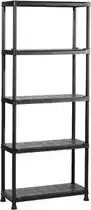 Praxis Keter Plus shelf 75/5 - 5 Planken - 75x32x176 cm - Zwart aanbieding