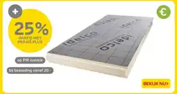 Praxis Op PIR isolatie aanbieding