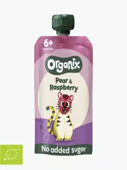 Flink Organix Knijpfruit peer en framboos 6m 100g aanbieding