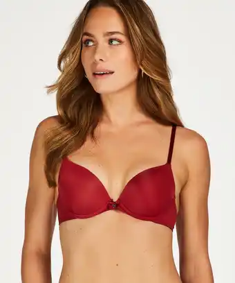Hunkemoller Hunkemöller Voorgevormde beugel bh Plunge Rood aanbieding