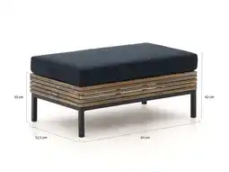 Kees Smit ROUGH-D lounge voetenbank 89x52,5cm aanbieding