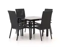 Kees Smit Bellagio Avio/Sestino 90cm dining tuinset 5-delig stapelbaar aanbieding