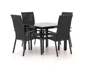Kees Smit Bellagio Avio/Sestino 90cm dining tuinset 5-delig stapelbaar aanbieding