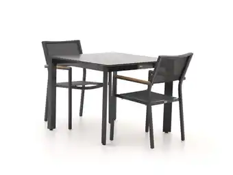 Kees Smit Bellagio Roma/Sestino 90cm dining tuinset 3-delig stapelbaar aanbieding