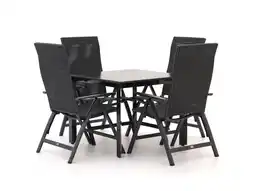 Kees Smit Bellagio Avio/Sestino 90cm dining tuinset 5-delig verstelbaar aanbieding