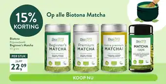 Holland & Barrett Op alle Biotona Matcha aanbieding