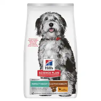 Zooplus 2,5kg Hill's Science Plan Adult Perfect Weight & Active Mobility Medium met Kip Hondenvoer Droog aanbieding