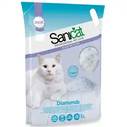 Zooplus 5L Diamonds Sanicat Kattenbakvulling Silicagel aanbieding