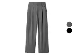 Lidl esmara Dames flanellen broek - Wide leg aanbieding