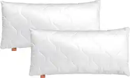 Amazon sleepling 191115 set van 2 kussens met ritssluiting, 100% microvezel, 40 x 80 cm, wit aanbieding