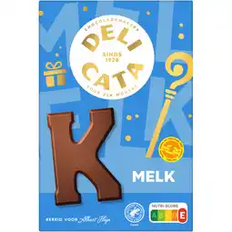 Albert Heijn Delicata Chocoladeletter melk K aanbieding